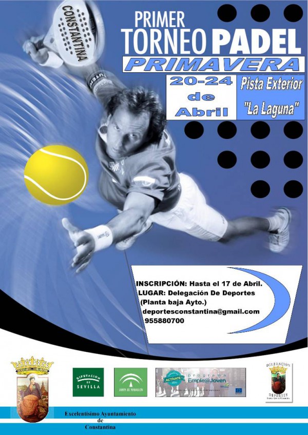 Cartel de I Torneo Padel Primavera en Constrantina