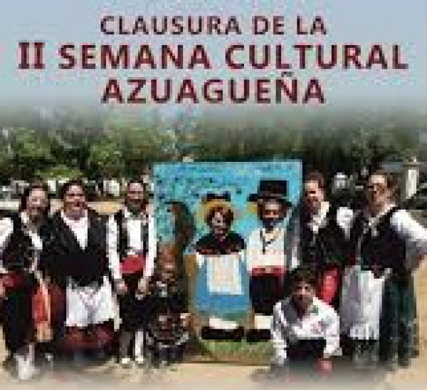Cartel de Clausura de las Actividades de la II Semana Cultural de Folklore en Azuaga