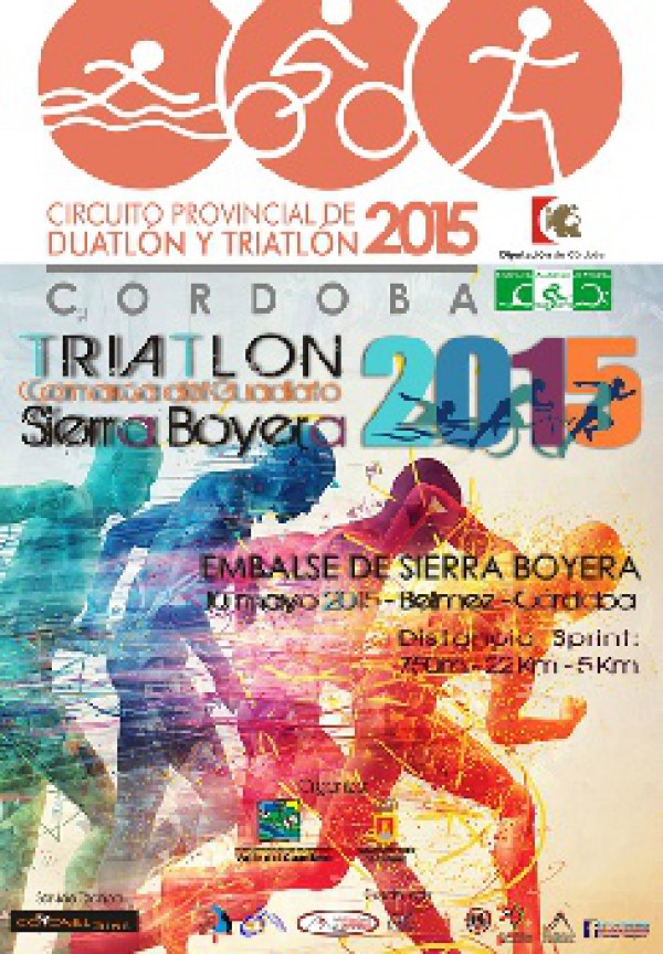 Cartel de III Triatlón Comarcal del Guadiato