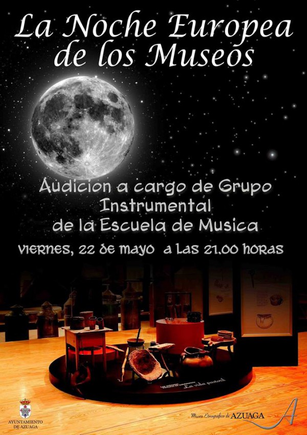 Cartel de La Noche Europea de los Museos en Azuaga