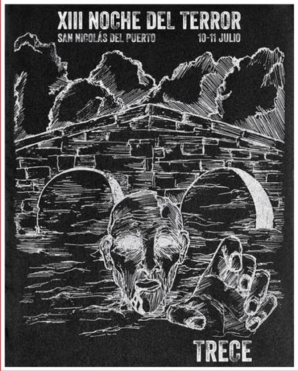 Cartel de XIII Noche del Terror en San Nicolás del Puerto
