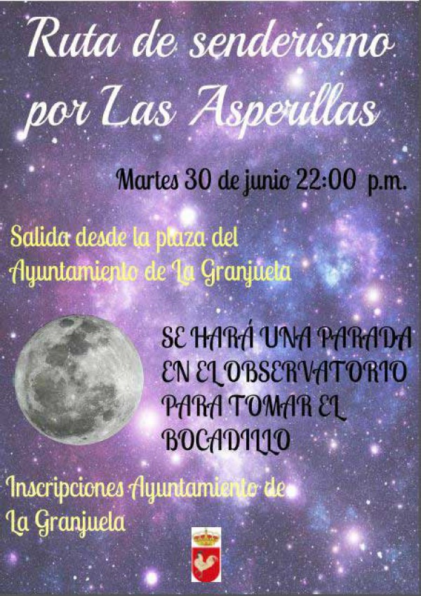 Cartel de Ruta de Senderismo por Las Asperillas
