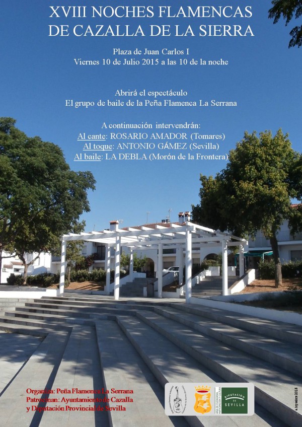 Cartel de XVIII Noches Flamencas de Cazalla de la Sierra