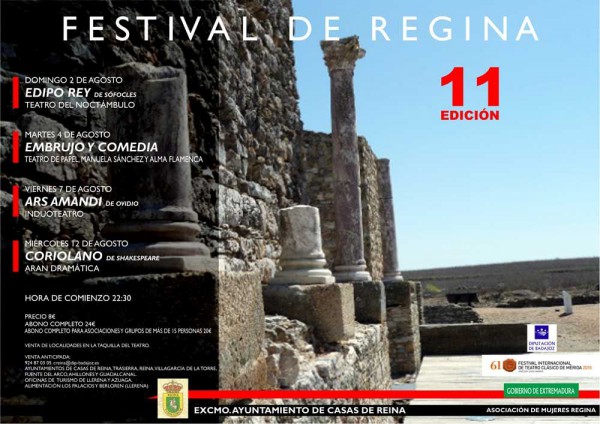 Cartel de XI Edición del Festival de Regina