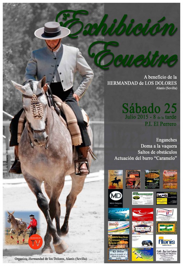 Cartel de Exhibición Ecuestre en Alanís