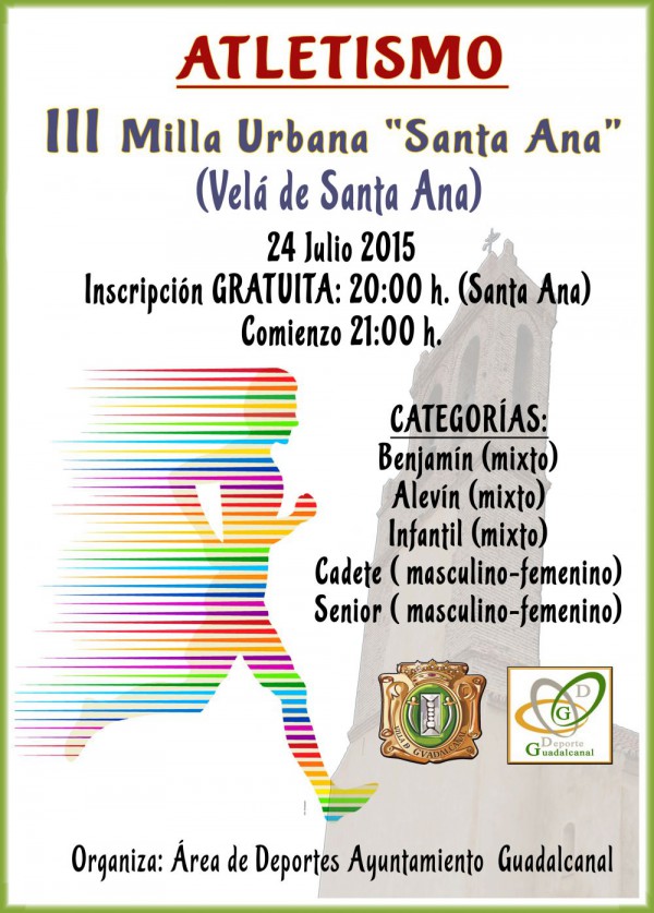 Cartel de III Milla Urbana Santa Ana