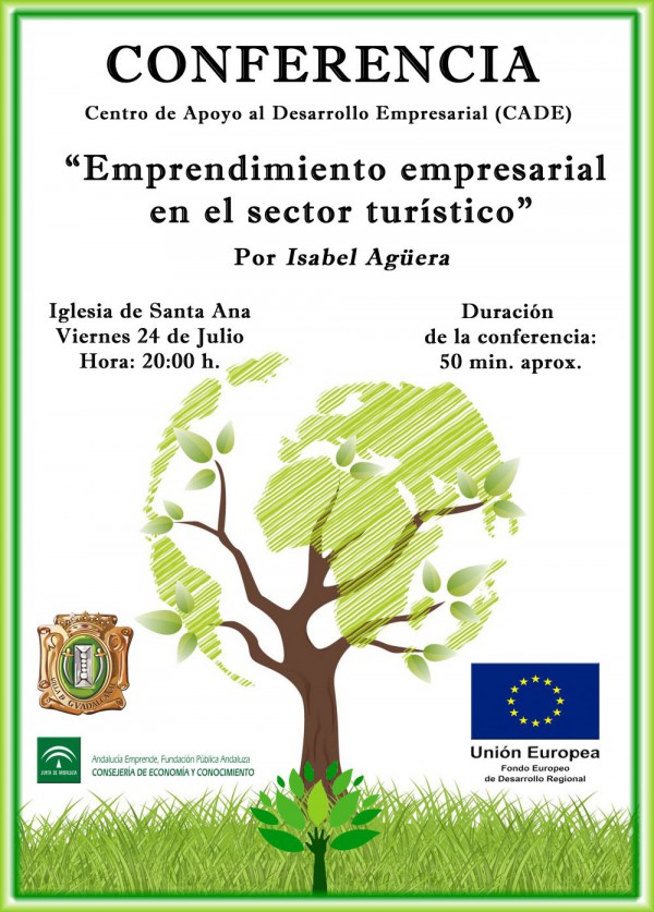 Cartel de Conferencia: Emprendimiento Empresarial de en Sector Turístico en Guadalcanal