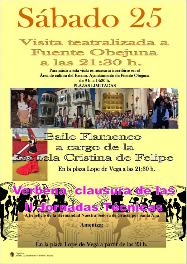 Cartel de Visita teatralizada a Fuente Obejuna