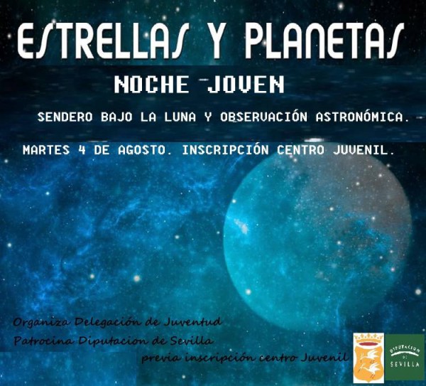 Cartel de Sendero bajo la Luna en Cazalla de la Sierra