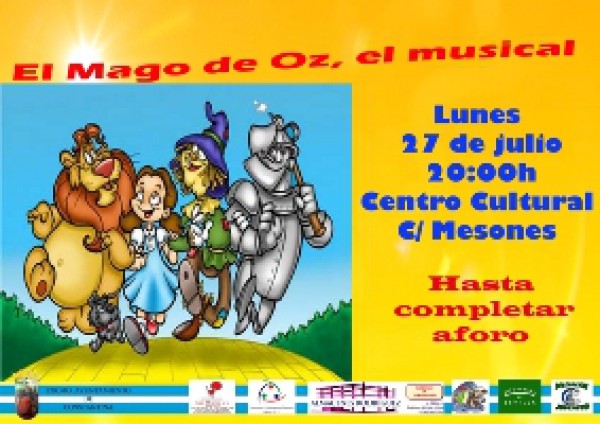 Cartel de El Mago de Oz, el musical en Constantina