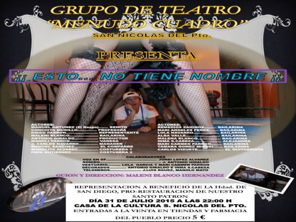 Cartel de Musical "Esto no tiene nombre"