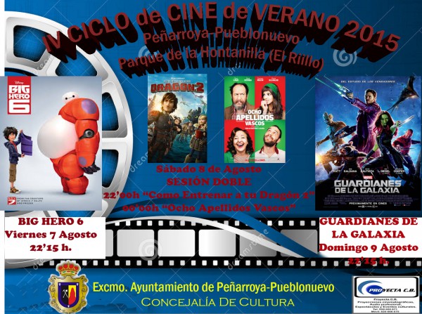 Cartel de IV Ciclo Cine de Verano Peñarroya-Pueblonuevo