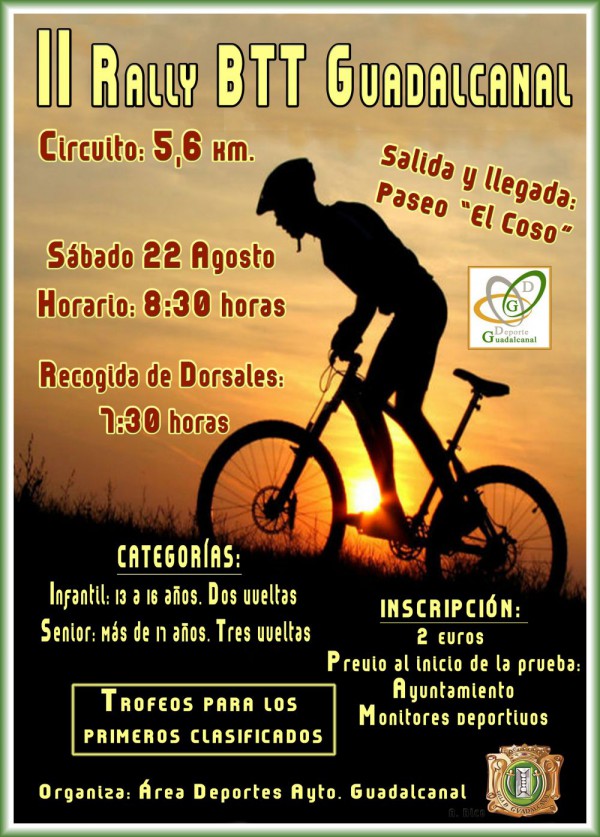 Cartel de II Rally BTT Guadalcanal 2015