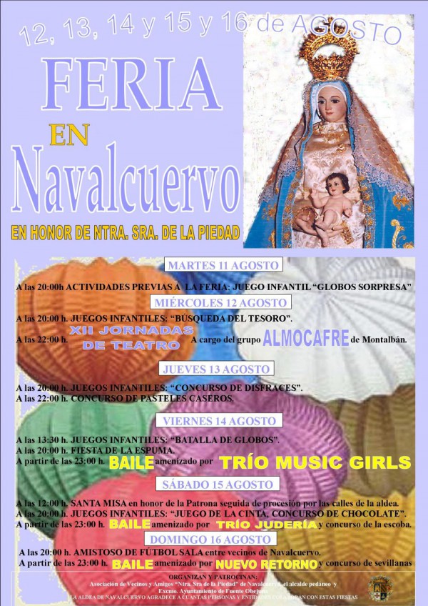 Cartel de Feria en Navalcuervo