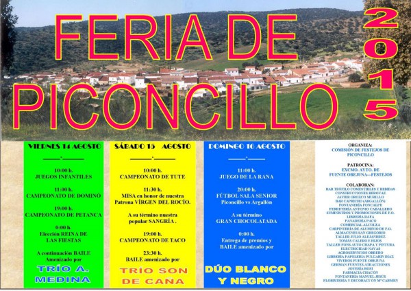 Cartel de Fería de Piconcillo