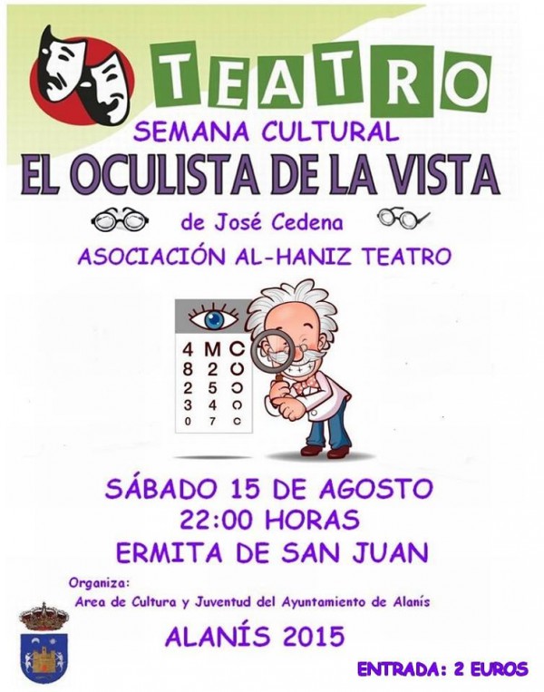 Cartel de Teatro "El oculista de la vista"