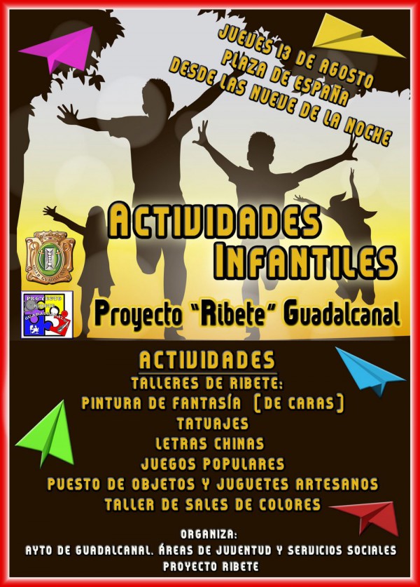Cartel de Actividades infantiles en Guadalcanal