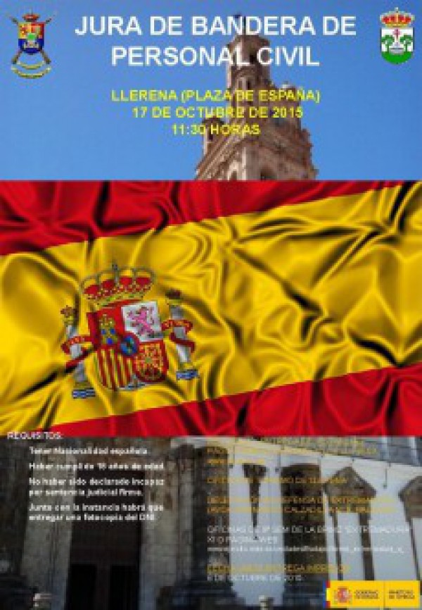 Cartel de Jura de Bandera de Personal Civil