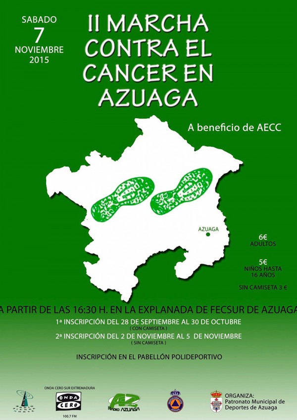 Cartel de II Marcha Solidaria Contra el Cáncer