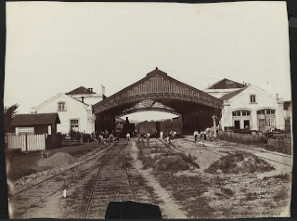 Cartel de Exposición “Arquitectura del Ferrocarril en España”