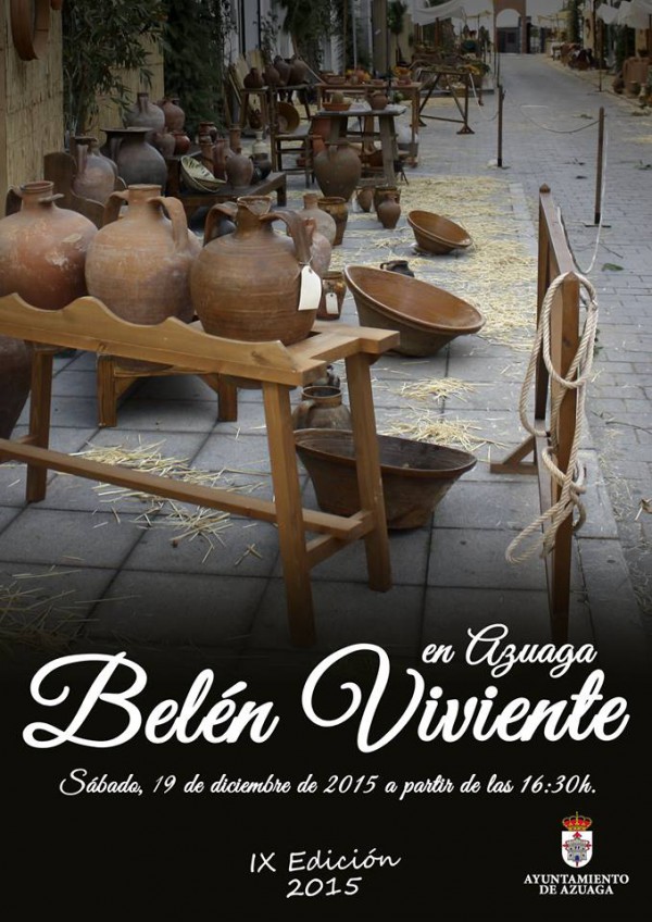 Cartel de IX Edición del Belén Viviente en Azuaga 2015