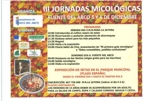 Cartel de III Jornadas Micológicas