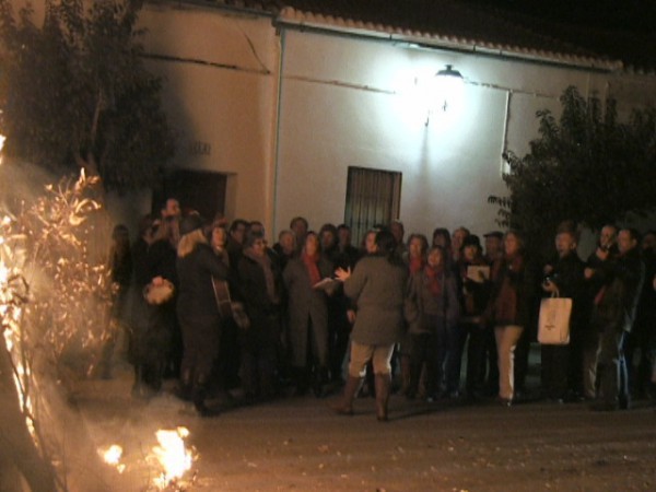 Cartel de Candelas de Nochebuena en Azuaga