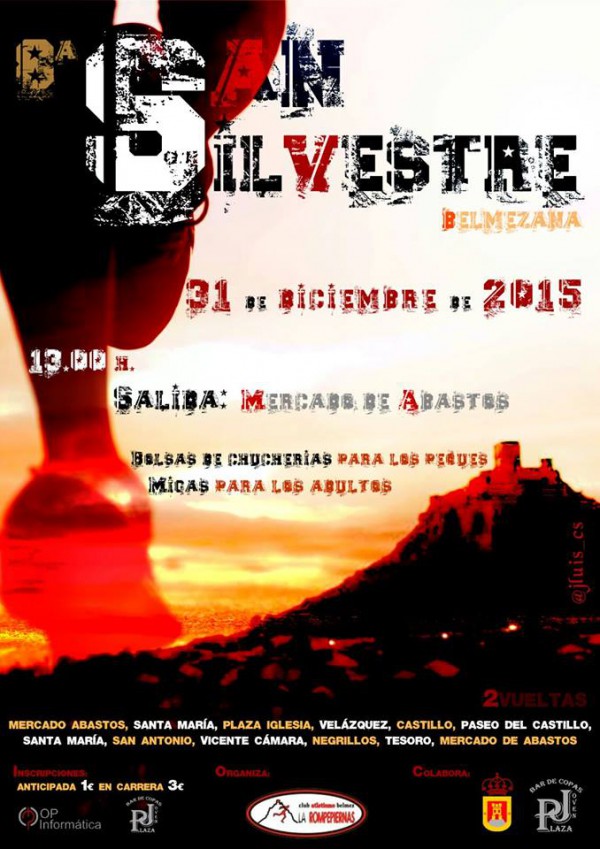 Cartel de 8ª San Silvestre Belmezana