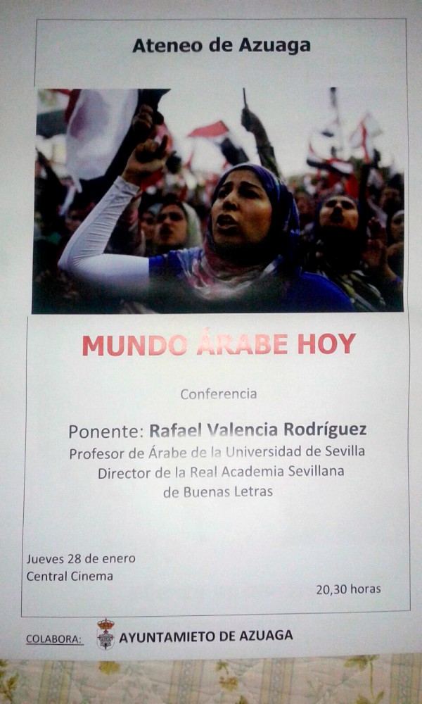 Cartel de Conferencia "Mundo Árabe Hoy"