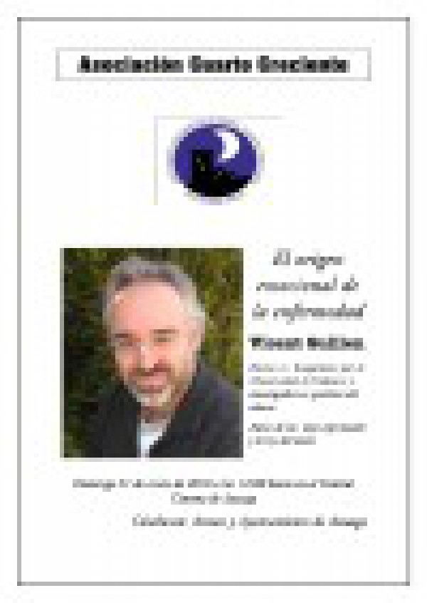 Cartel de Charla “El Origen Emocional de la Enfermedad” 