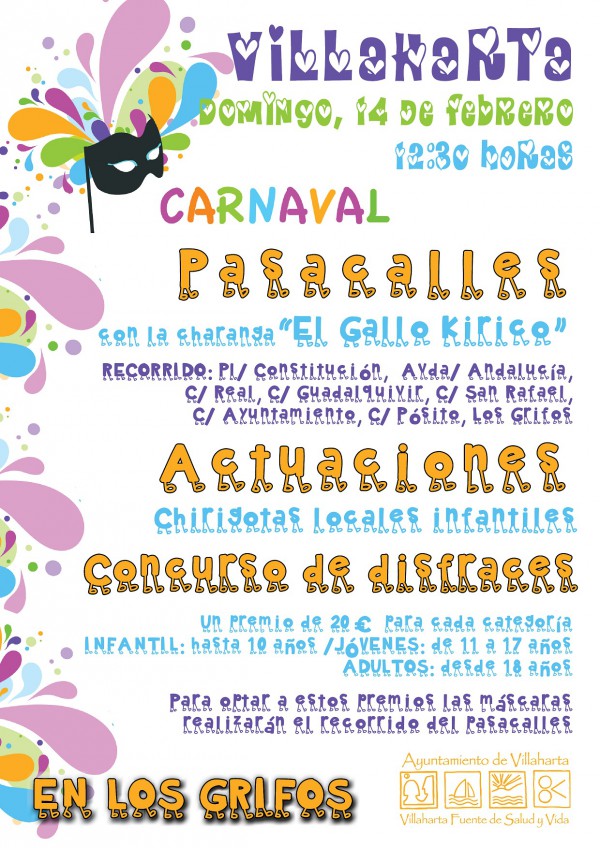 Cartel de Carnaval 2016 Villaharta