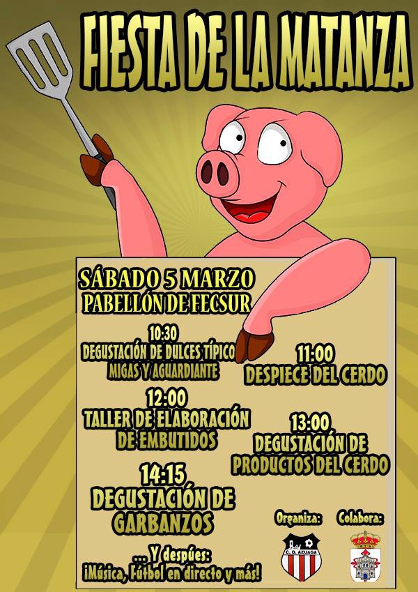 Cartel de II Fiesta de la Matanza en Azuaga 