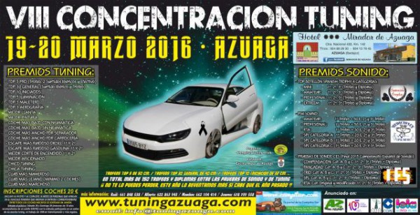 Cartel de VIII Concentración Tuning Azuaga