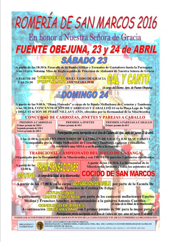 Cartel de Romería de San Marcos 2016