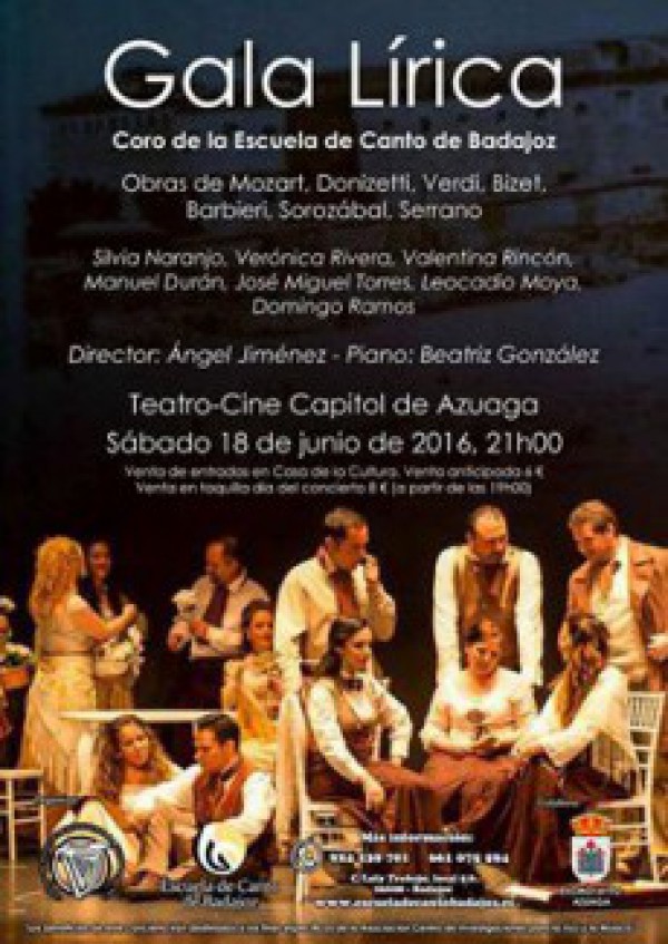 Cartel de Gala Lírica