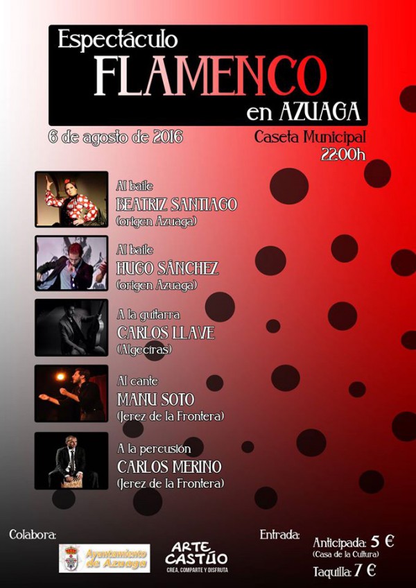 Cartel de Espectáculo Flamenco en Azuaga 
