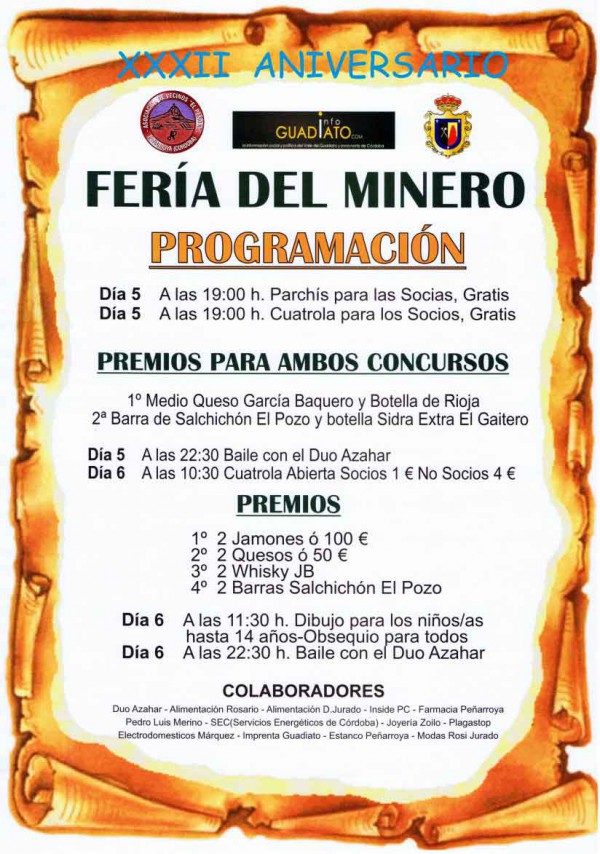 Cartel de Feria del Minero