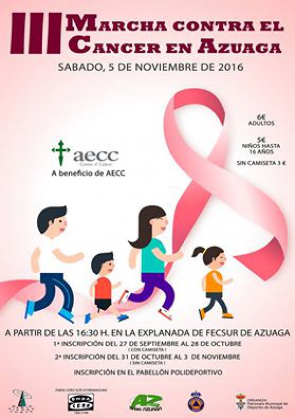 Cartel de III Marcha Contra el Cáncer 