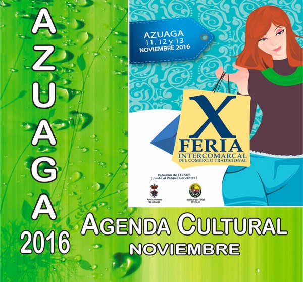 Cartel de X Feria Intercomarcal del Comercio Tradicional en Azuaga 