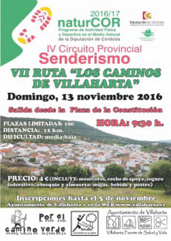 Cartel de VII Ruta “Los Caminos de Villaharta” 