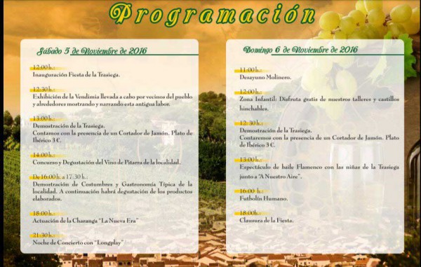 Cartel de III Fiesta de la Trasiega en Villanueva del Rey
