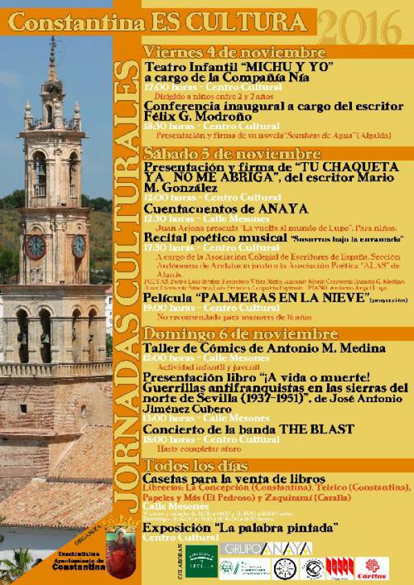 Cartel de Constantina Es Cultura 2016