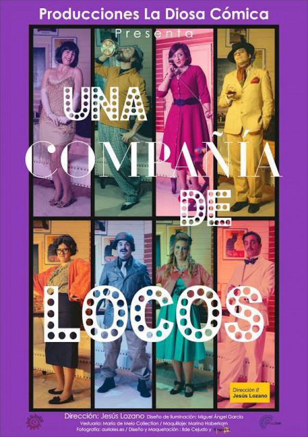 Cartel de Teatro “Una comedia de locos” 