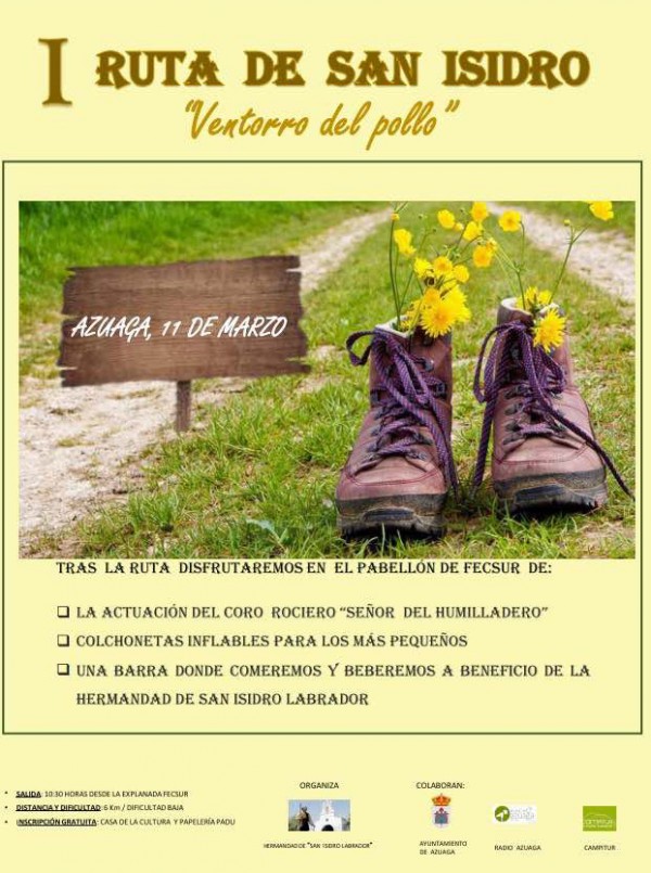 Cartel de I Ruta de San Isidro “Ventorro del Pollo” 