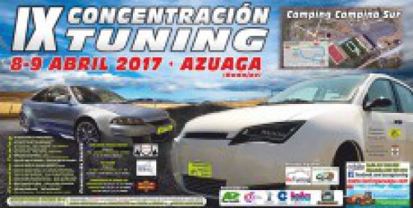 Cartel de IX Concentración Tuning Azuaga 