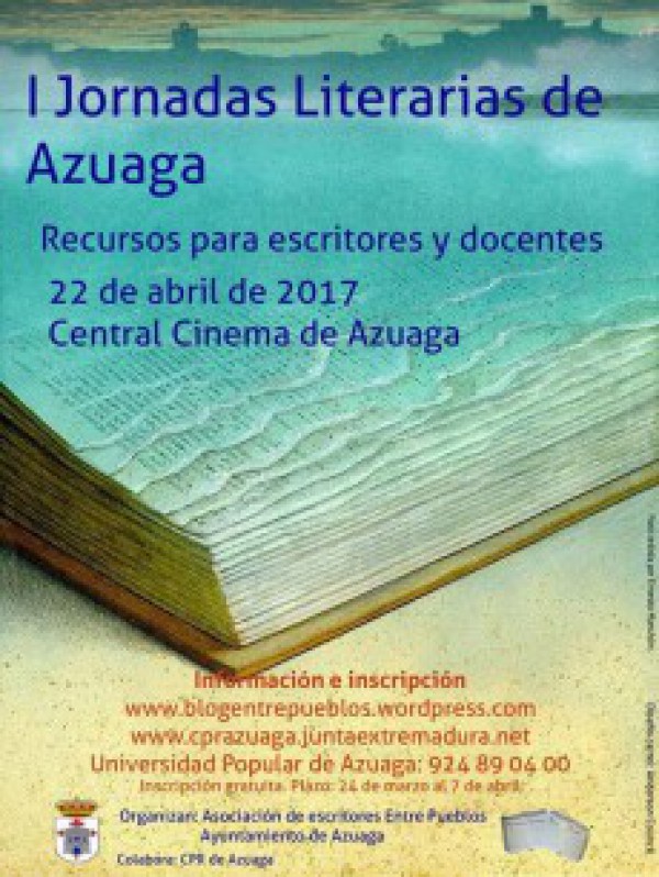 Cartel de I Jornadas Literarias de Azuaga