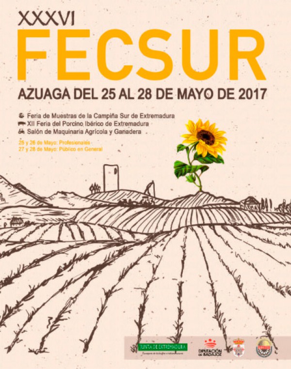 Cartel de XXXVI Fecsur en Azuaga