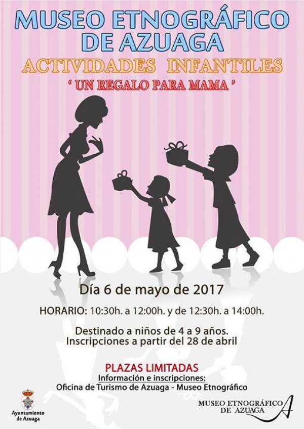 Cartel de Actividades infantiles “Un regalo para mamá” 