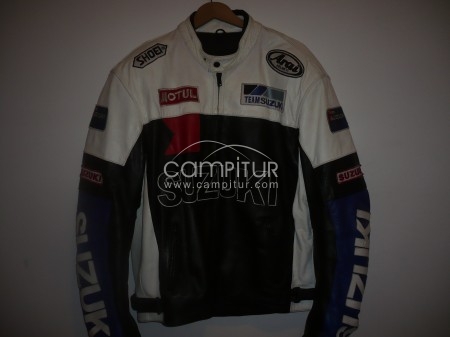 chaqueta de piel suzuki