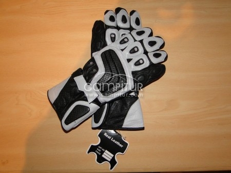 Guantes de moto de cuero real